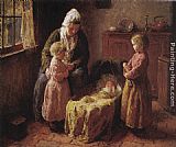 Bernard Jean Corneille Pothast Admiring the Baby